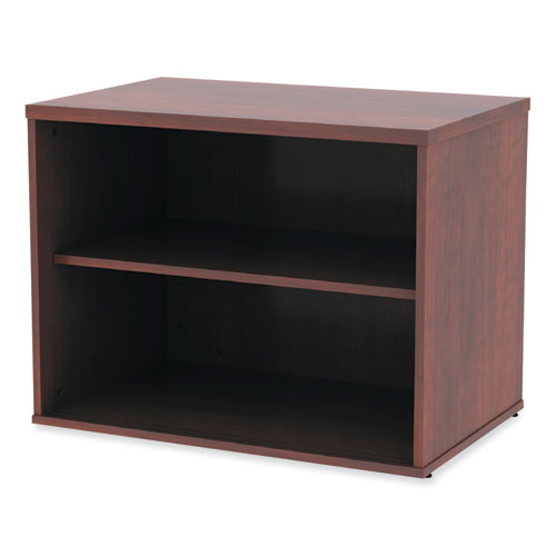 Alera Open Office Desk Series Low Storage Cabinet Credenza, Woodgrain Laminate, 29.5w X 19.13d X 22.78h, Medium Cherry