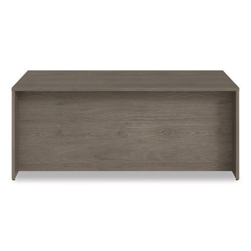 Alera Seville Series Double Pedestal Desk, 72" X 36" X 29", Walnut