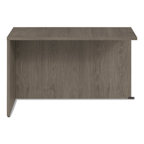 Alera Seville Series Return Shell, Reversible, 48" X 24" X 29", Walnut
