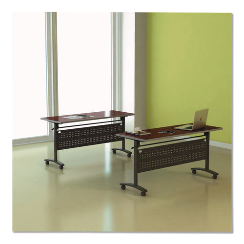 Alera Valencia Flip Training Table Base, Modesty Panel, 57.88w X 19.75d X 28.5h, Black