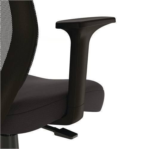Alera Wessex Drafting Stool, Mesh Back, Supports Up To 275 Lb, 27.95 To 33.66 Seat Height, Black Seat, Black Back, Black Base