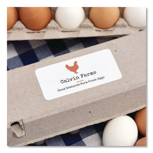 Mini-sheets Mailing Labels, Inkjet/laser Printers, 2 X 4, White, 4/sheet, 25 Sheets/pack