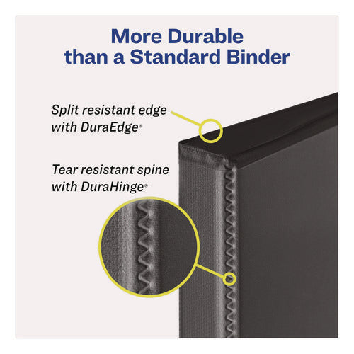 Mini Size Protect And Store View Binder With Round Rings, 3 Rings, 1" Capacity, 8.5 X 5.5, Blue