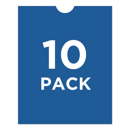 Heavyweight Clear Vinyl Envelope With Thumb Notch, Small Format: Passport Sized, 4 X 6, Clear, 10/pack