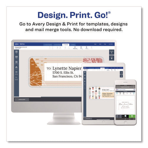 Shipping Labels With Trueblock Technology, Inkjet Printers, 5.06 X 7.62, White, 25 Sheets/pack