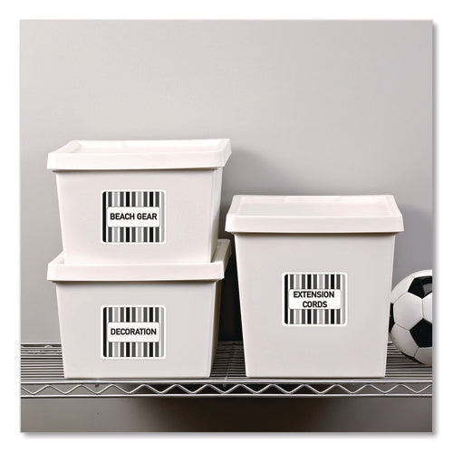 White Shipping Labels-bulk Packs, Inkjet/laser Printers, 3.33 X 4, White, 6/sheet, 250 Sheets/box