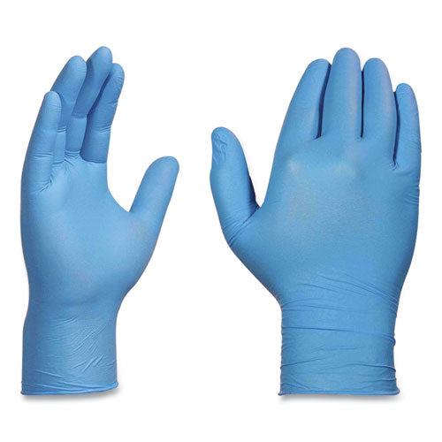Nitrile Exam Gloves, Powder-free, Medium, 3 Mil Thick, 9.5" Long, Light Blue, 100/box, 10 Boxes/carton