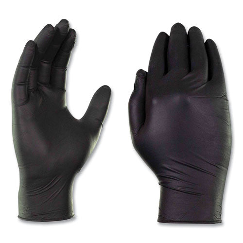 Industrial Nitrile Gloves, Powder-free, X-large, 5 Mil Thick, 9.5" Long, Black, 100/box, 10 Boxes/carton