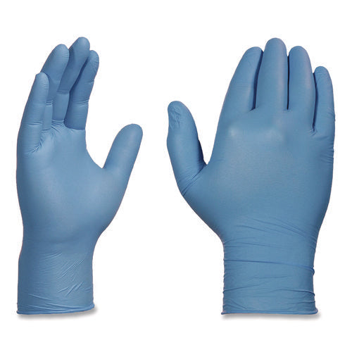 Industrial Nitrile Gloves, Powder-free, Small, 3 Mil Thick, 9.5" Long, Blue, 100/box