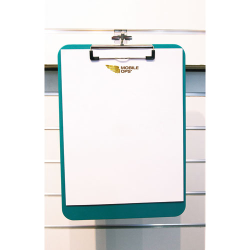 Unbreakable Recycled Clipboard, 0.25" Clip Capacity, Holds 8.5 X 11 Sheets, Green