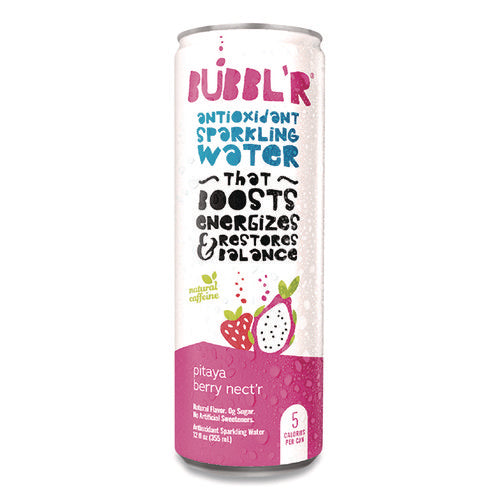 Antioxidant Sparkling Water, Pitaya Berry Nect'r, 12 Oz Can, 12 Cans/carton