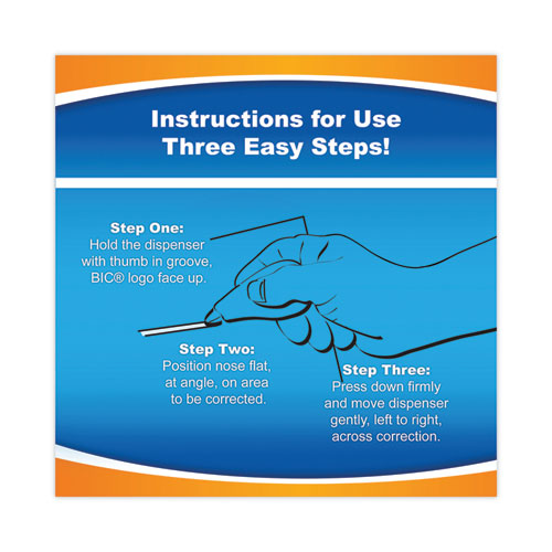 Wite-out Ez Correct Correction Tape, Non-refillable, Randomly Assorted Applicator Colors, 0.17" X 472"