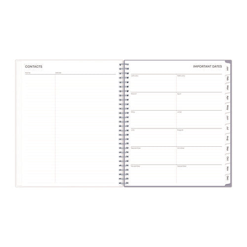 Rue Du Flore Monthly Planner, Floral Artwork, 10 X 8, Jade/lavender Cover, 12-month (jan To Dec): 2026