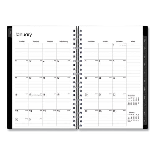 Enterprise Weekly/monthly Planner, 8 X 5, Black Cover, 12-month (jan To Dec): 2026
