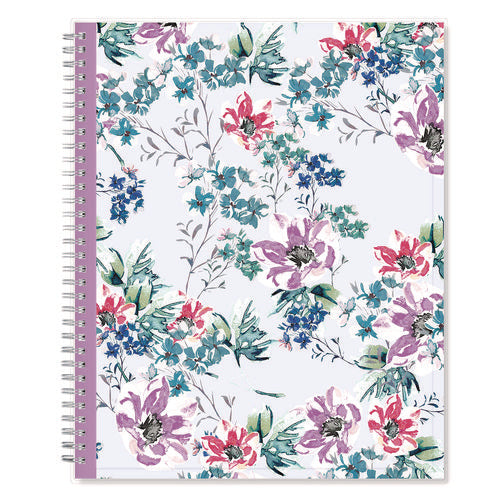 Laila Create-your-own Cover Weekly/monthly Planner, Wildflower Artwork, 11 X 8.5, Purple/blue/pink, 12-month (jan-dec): 2026