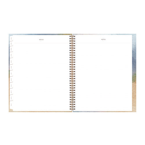 One Tree Planted Andreo Weekly/monthly Planner, Abstract Artwork, 11" X 8.5", Blue/sand/green Cover, 12-month (jan-dec): 2026