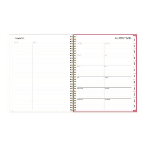 Fly By Frosted Weekly/monthly Planner, Butterflies Artwork, 11 X 8.5, Blush/pink Cover, 12-month (jan To Dec): 2026