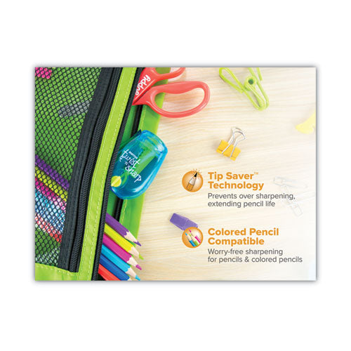 Twist-n-sharp Pencil Sharpener, One-hole, 3.5 X 1.25 X 5.5, Randomly Assorted Colors, 3/box