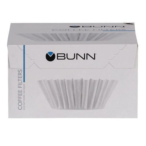 Coffee Filters, 8 To 12 Cup Size, Flat Bottom, 100/pack, 12 Packs/carton