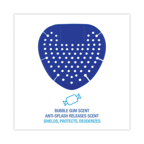 Deodorizing Urinal Screen, Bubblegum Scent, Blue, 3.5 Oz, Dozen