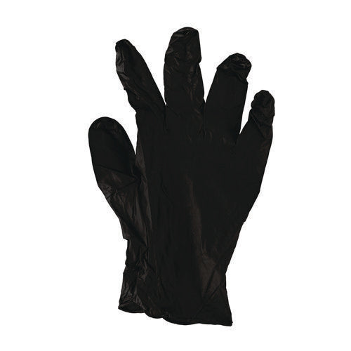 396 Series Disposable General-purpose Nitrile Gloves, Powder-free, Medium, 4.4 Mil Thick, 9.5" Long, Black, 100/bx, 10 Bx/ct