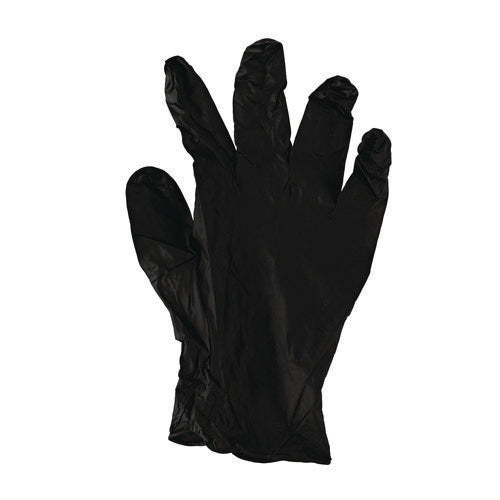 396 Series Disposable General-purpose Nitrile Gloves, Powder-free, Small, 4.4 Mil Thick, 9.5" Long, Black, 100/bx, 10 Bx/ct