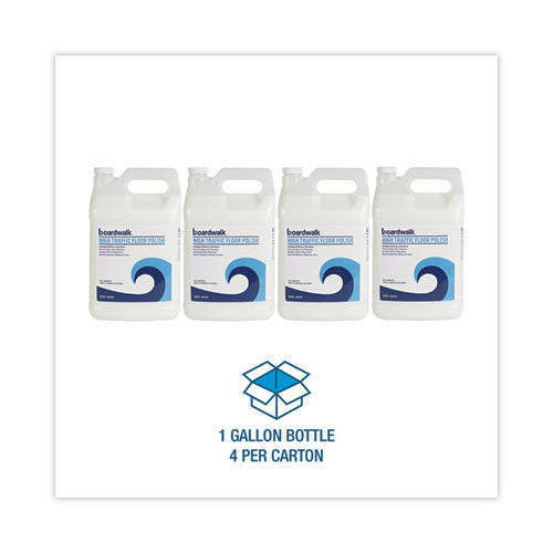 High Traffic Floor Polish, Apply 3 To 5 Coats Per Application, Unscented, 1 Gal Bottle, 4/carton