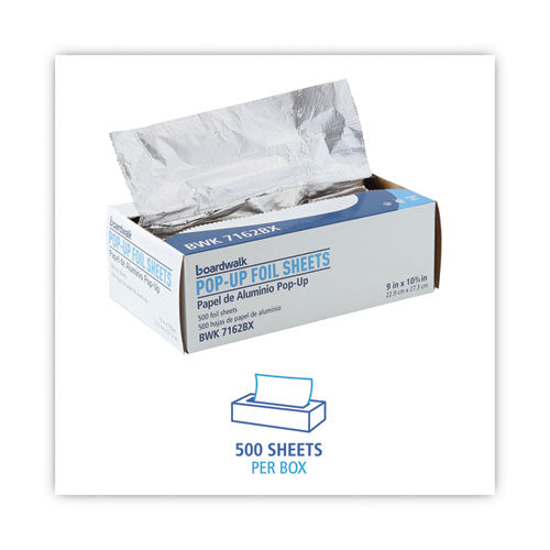 Standard Aluminum Foil Pop-up Sheets, 63 Gauge, 9 X 10.75, 500 Sheets/box