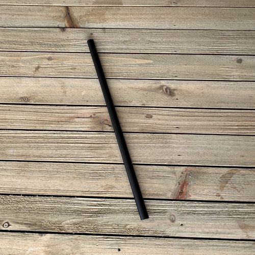 Jumbo Straws, 7.75", Polypropylene, Black, 250/pack, 50 Packs/carton