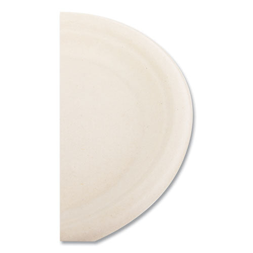 Bagasse Pfas-free Dinnerware, Plate, Sugarcane, 6" Dia, Tan, 1,000/carton