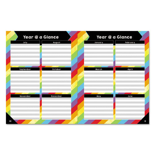 Teachers Planner, Weekly/monthly, 7 Classes, Balloon Artwork, Multicolor Cover, 10.88 X 8.38 Sheets, 12-month (july To June)
