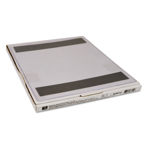 Magnetic Shop Ticket Holders, Super Heavy-duty, Top Load 9 X 12 Insert, Clear Front, 15/box