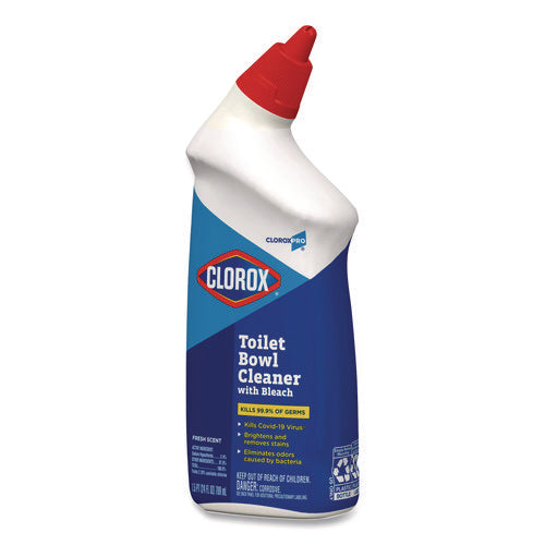 Toilet Bowl Cleaner With Bleach, Fresh Scent, 24 Oz Bottle