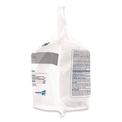 Versasure Cleaner Disinfectant Wipes, Refill, 1-ply, 12 X 10, Fragranced, White, 110/pouch