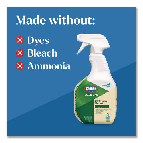 Clorox Pro Ecoclean All-purpose Cleaner, Unscented, 32 Oz Spray Bottle, 9/carton
