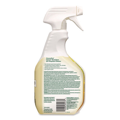Clorox Pro Ecoclean Multipurpose Cleaner, Unscented, 32 Oz Spray Bottle