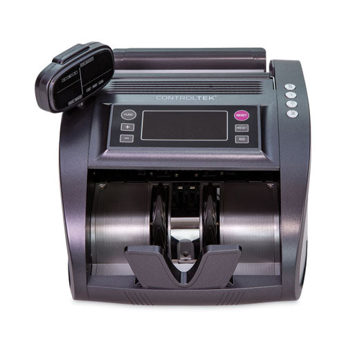 Bill Counter With Counterfeit Detection, 1,200 Bills/min, 11.41 X 9.45 X 8.66, Charcoal Gray