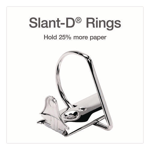 Xtralife Clearvue Non-stick Slant-d Ring Binder, 3 Rings, 1" Capacity, 11 X 8.5, Black