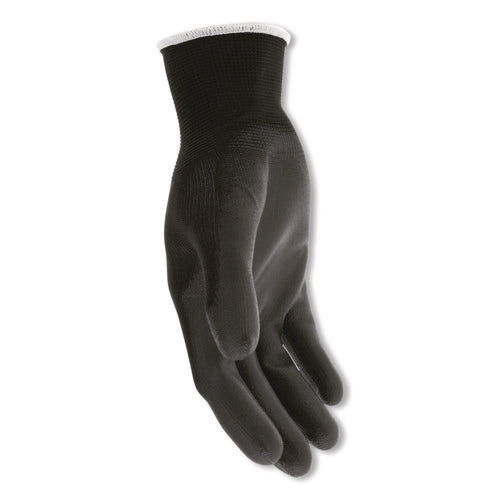 Work Gloves, 10" Long, Large, Black, 12 Pairs