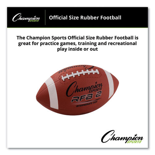 Rubber Sports Ball, Football, Intermediate/youth Size, Brown