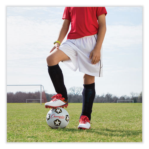 Rubber Sports Ball, Soccer, No. 3 Size, White/black