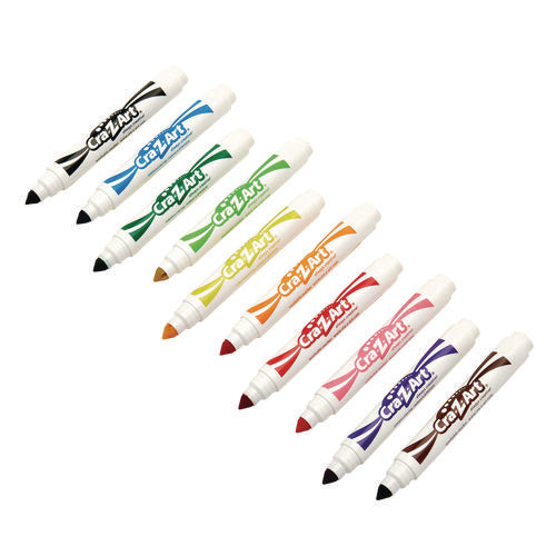 Super Washable Markers, Broad Bullet Tip, Assorted Colors, 10/set