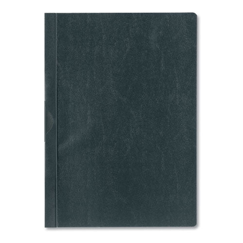 Duraclip Report Cover, Clip Fastener, 8.5 X 11, Holds 60 Sheets, Clear/black, 25/box