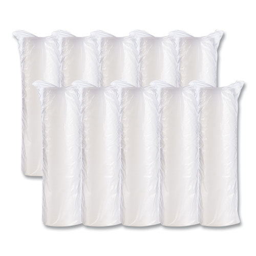 Plastic Cold Cup Lids, Fits 10 Oz Cold Cups, Translucent, 100/pack, 10 Packs/carton