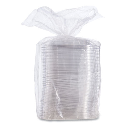 Presentabowls Pro Clear Square Lids For 24 Oz To 32 Oz Bowls, 8.5 X 8.5 X 0.5, Clear, Plastic, 63/bag, 4 Bags/carton