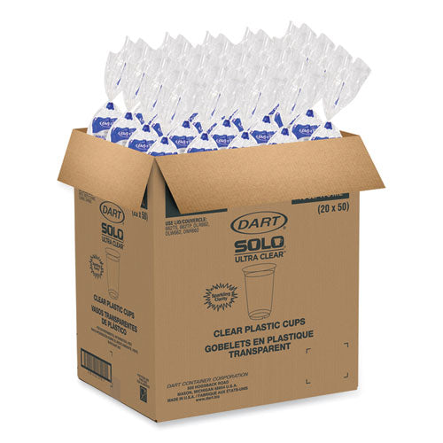 Ultra Clear Cups, 16 Oz, Plastic, 50/bag, 20 Bags/carton