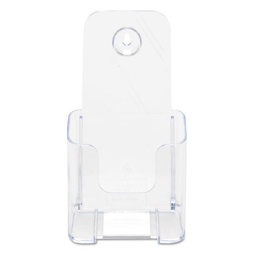 Docuholder For Countertop/wall-mount, Leaflet Size, 4.25w X 3.25d X 7.75h, Clear