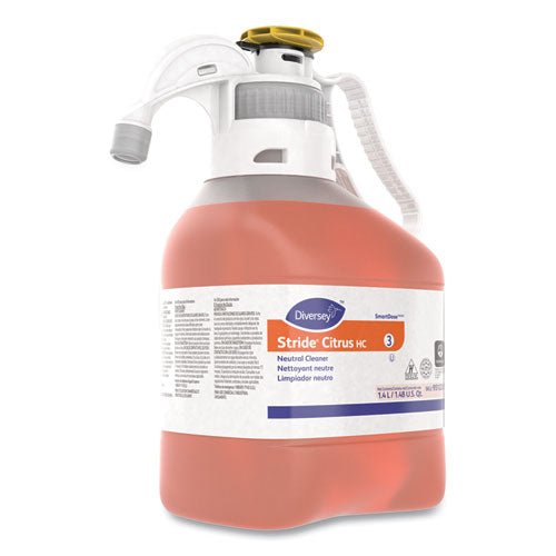 Stride Neutral Cleaner, Citrus Scent, 1.4 L Smartdose, 2/carton