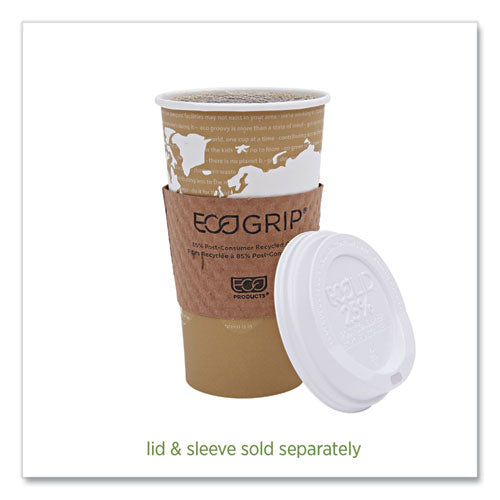 World Art Renewable And Compostable Hot Cups, 20 Oz, Paper, Brown/white, 50/pack, 20 Packs/carton