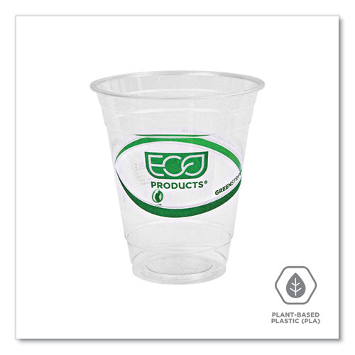 Greenstripe Renewable And Compostable Cold Cups, 12 Oz, Plastic, Clear, 50/pack, 20 Packs/carton